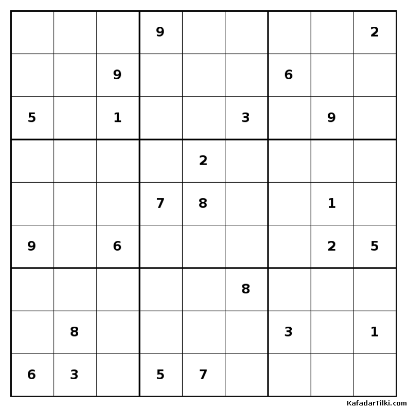 Çok Zor Sudoku, Kitap 19 - 9