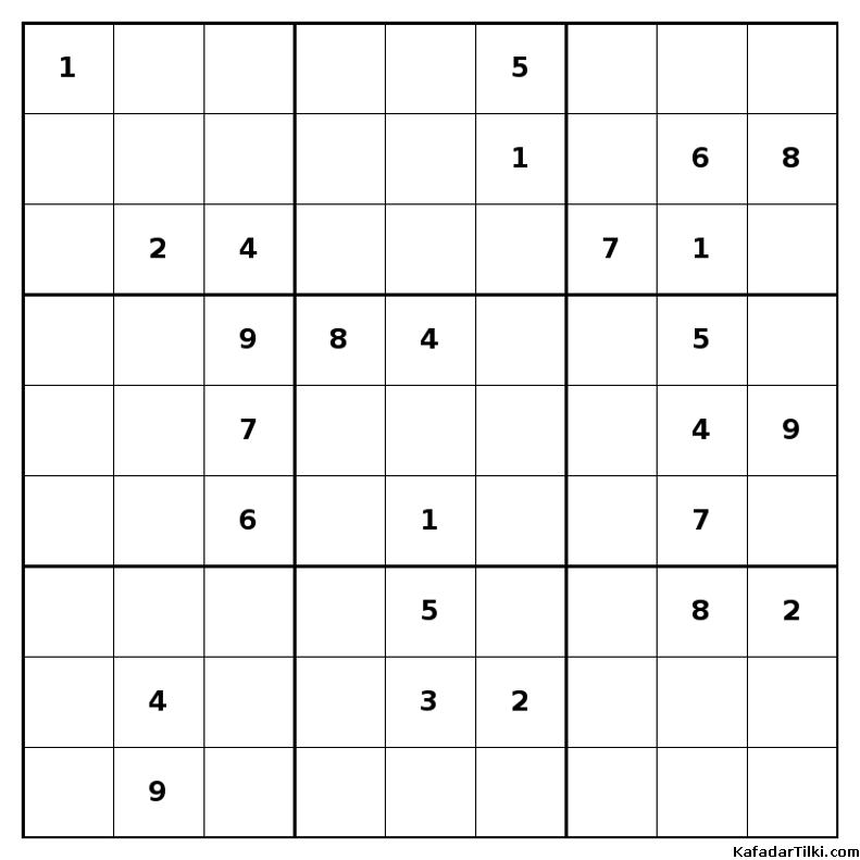 Çok Zor Sudoku, Kitap 7 - 1