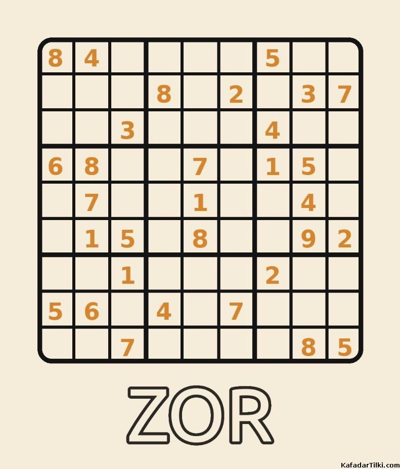 zorluk derecesi yüksek sudoku kitabı, 3. sayı