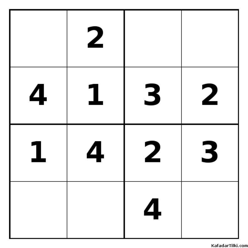Kolay Mini Sudoku (4x4), Kitap 1 - 3
