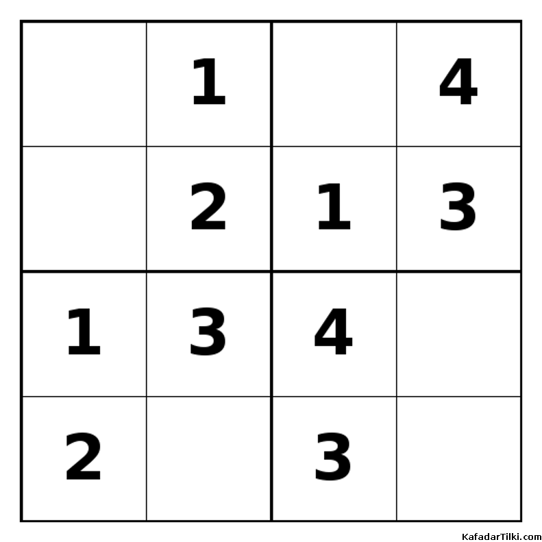 Kolay Mini Sudoku (4x4), Kitap 10 - 4