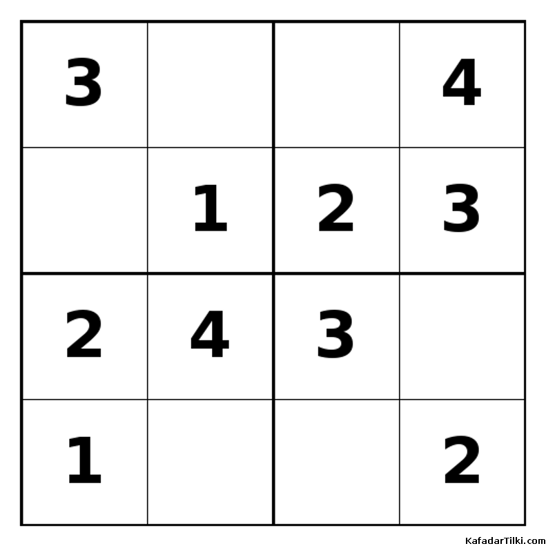 Kolay Mini Sudoku (4x4), Kitap 10 - 5