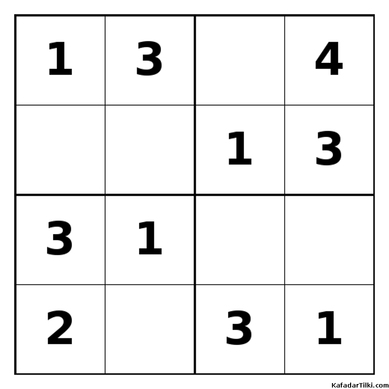 Kolay Mini Sudoku (4x4), Kitap 10 - 6