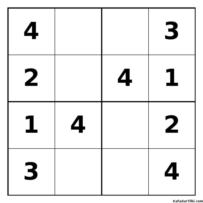 Kolay Mini Sudoku (4x4), Kitap 10 - 7