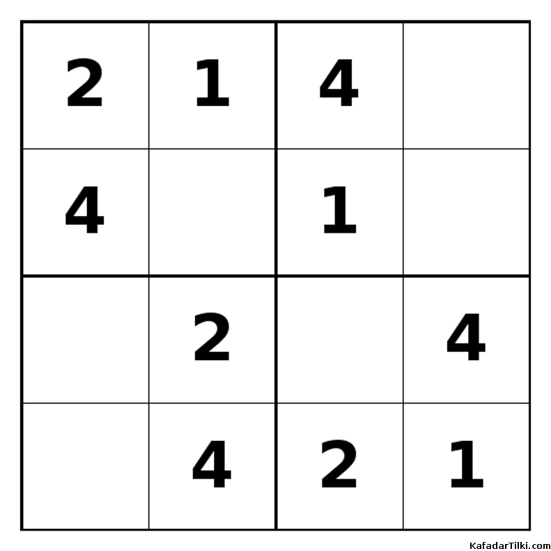 Kolay Mini Sudoku (4x4), Kitap 10 - 8