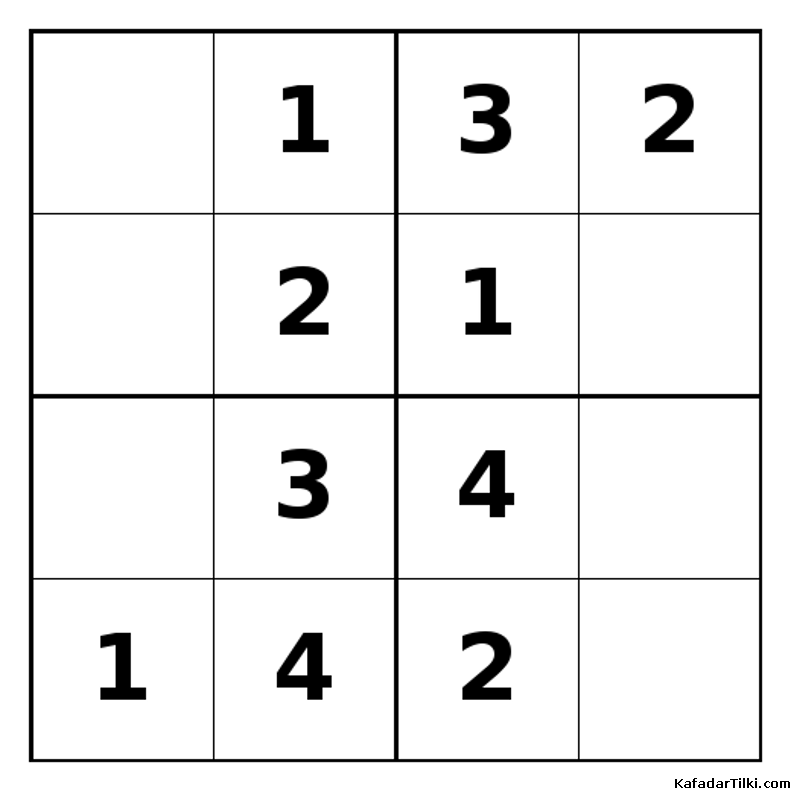 Kolay Mini Sudoku (4x4), Kitap 10 - 10