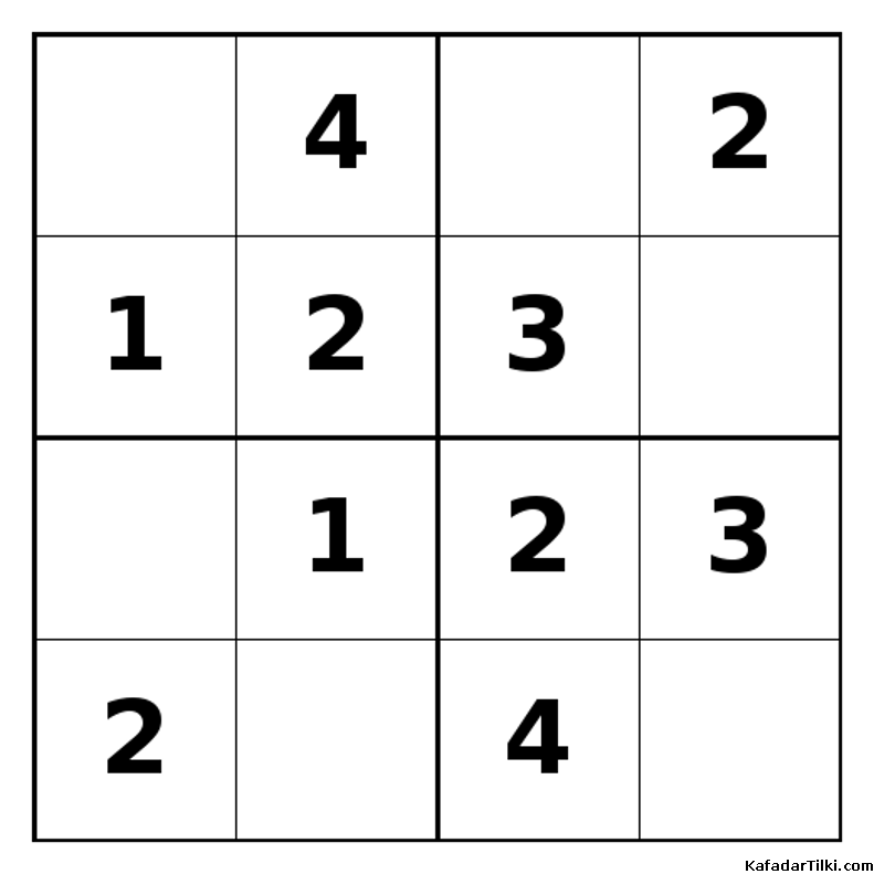 Kolay Mini Sudoku (4x4), Kitap 11 - 2
