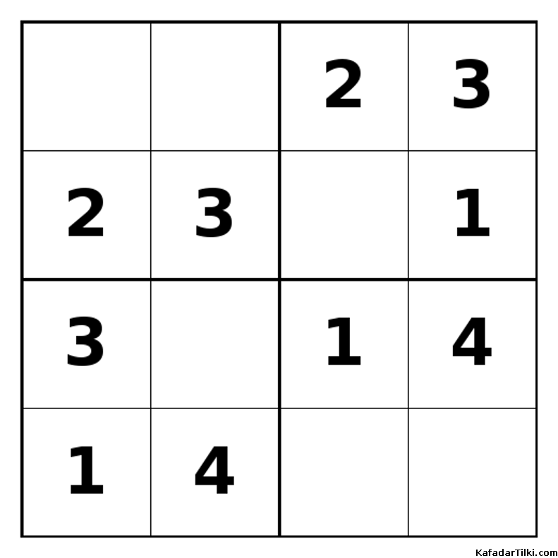 Kolay Mini Sudoku (4x4), Kitap 11 - 3