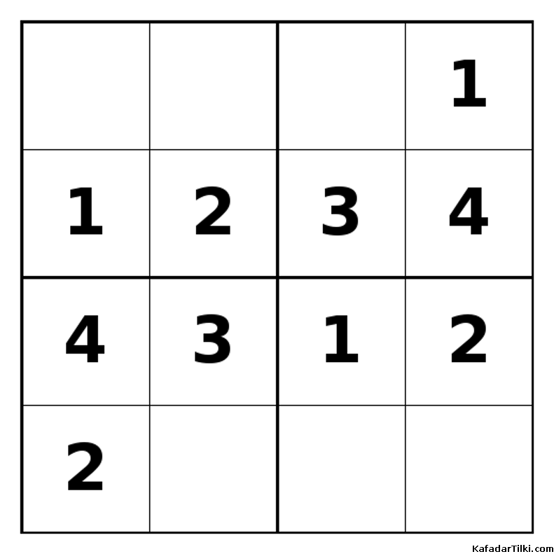 Kolay Mini Sudoku (4x4), Kitap 11 - 7