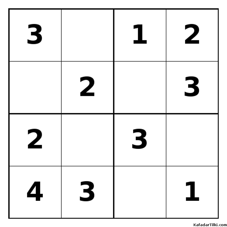 Kolay Mini Sudoku (4x4), Kitap 11 - 9