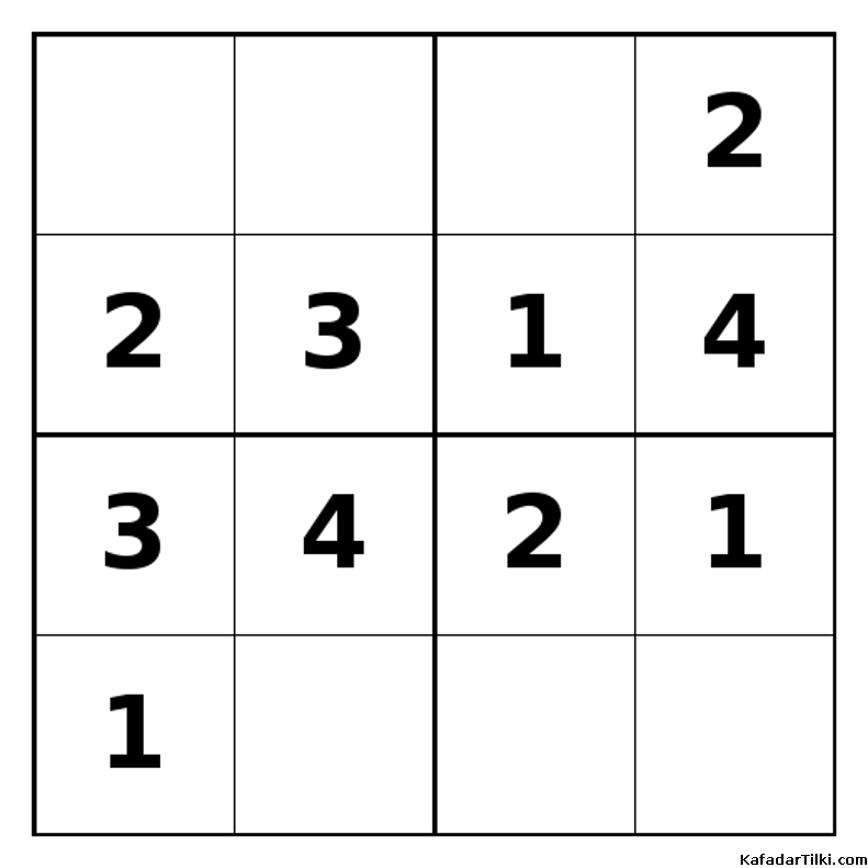 Kolay Mini Sudoku (4x4), Kitap 12 - 5