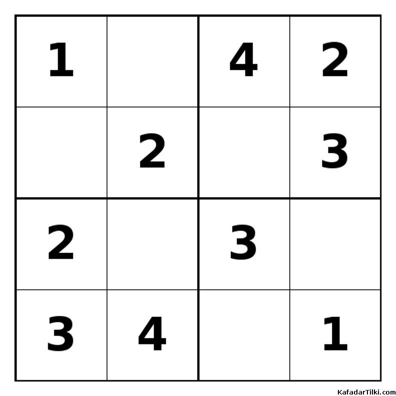 Kolay Mini Sudoku (4x4), Kitap 12 - 6
