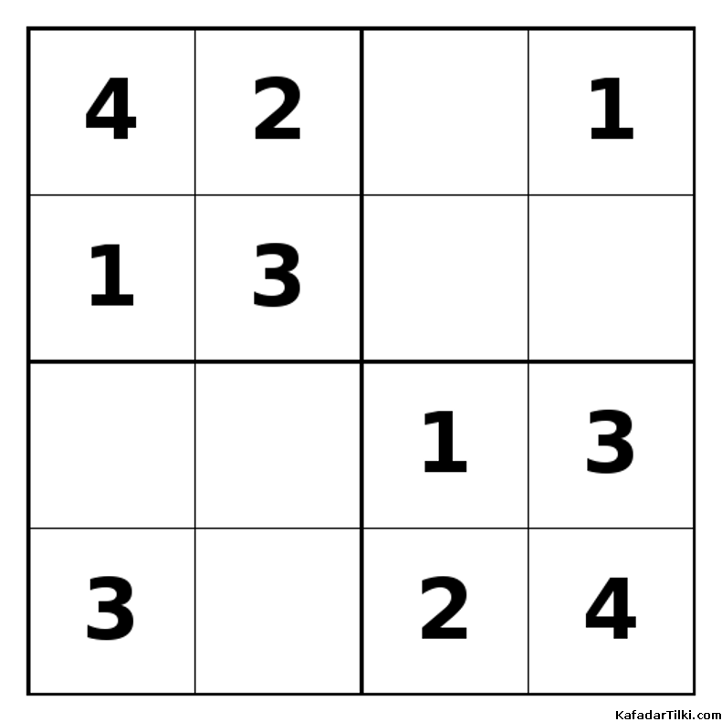 Kolay Mini Sudoku (4x4), Kitap 12 - 7