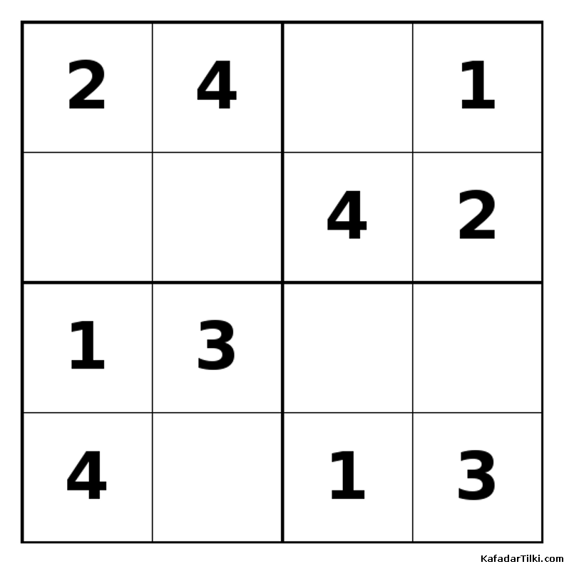 Kolay Mini Sudoku (4x4), Kitap 12 - 8