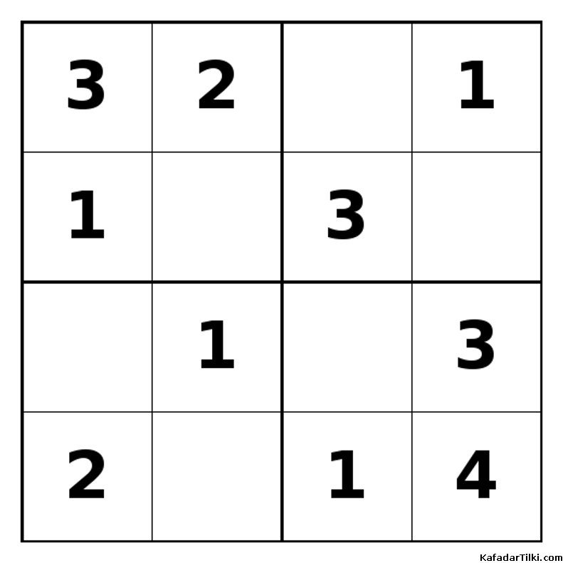 Kolay Mini Sudoku (4x4), Kitap 12 - 9