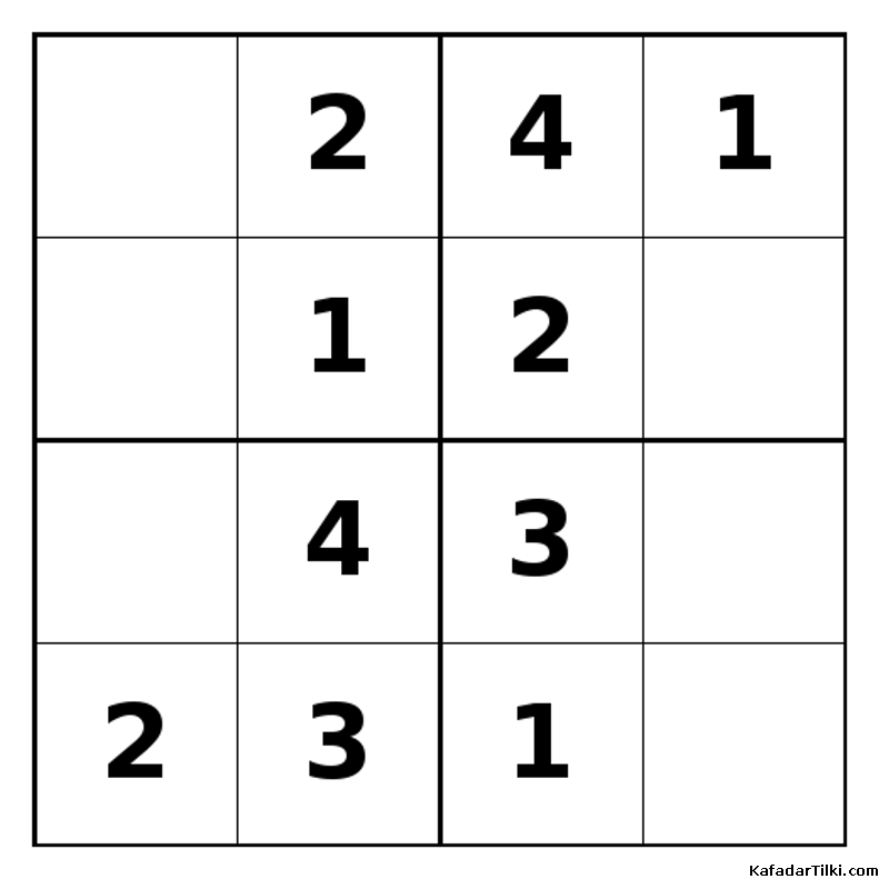 Kolay Mini Sudoku (4x4), Kitap 13 - 5