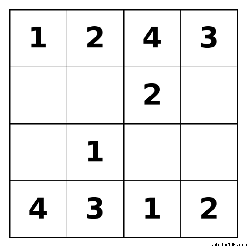 Kolay Mini Sudoku (4x4), Kitap 14 - 3