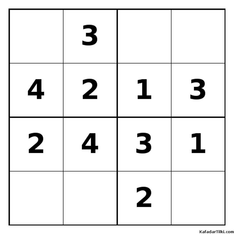 Kolay Mini Sudoku (4x4), Kitap 14 - 5