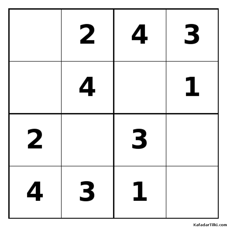 Kolay Mini Sudoku (4x4), Kitap 14 - 7