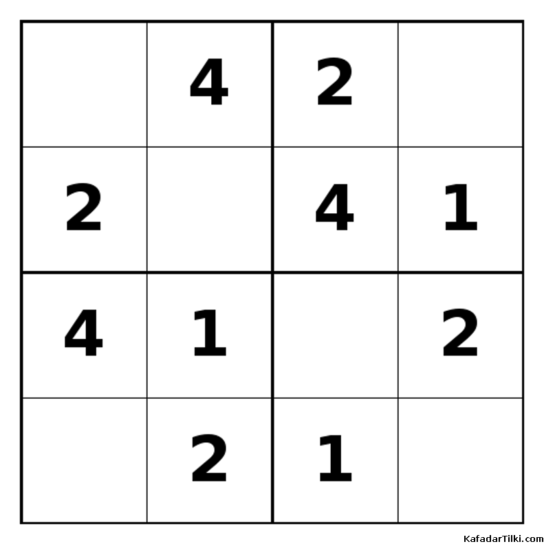 Kolay Mini Sudoku (4x4), Kitap 14 - 10