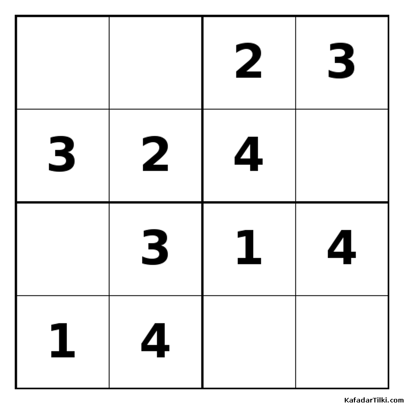 Kolay Mini Sudoku (4x4), Kitap 15 - 3