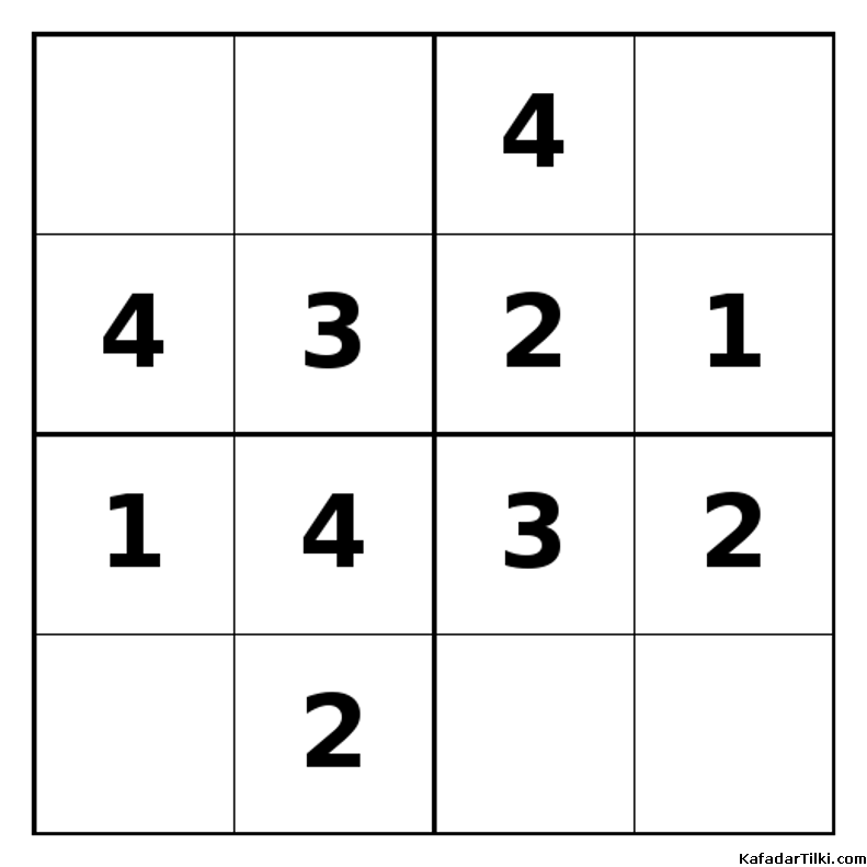 Kolay Mini Sudoku (4x4), Kitap 15 - 5