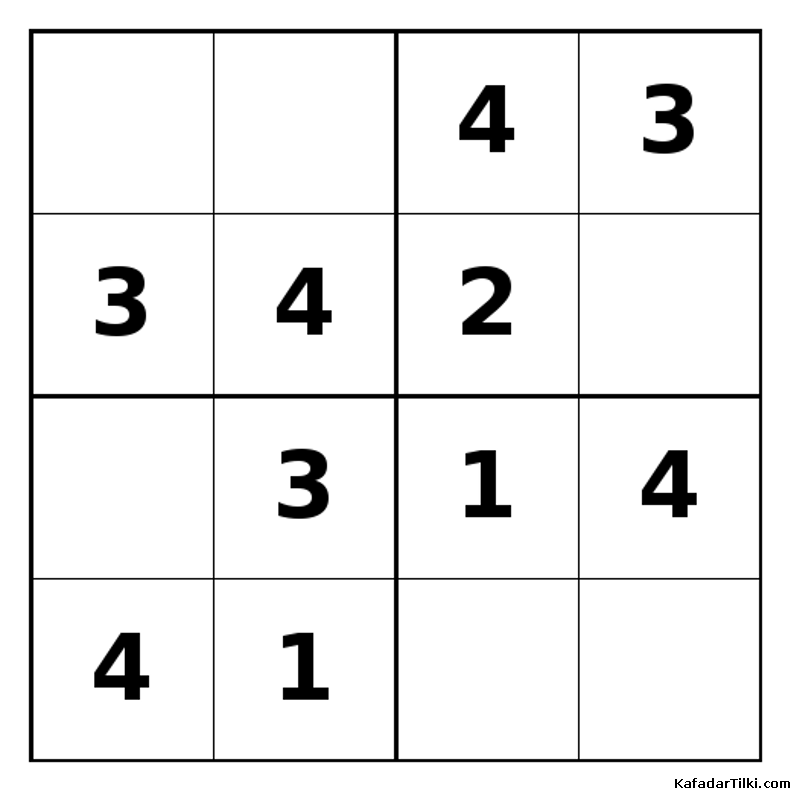 Kolay Mini Sudoku (4x4), Kitap 15 - 7