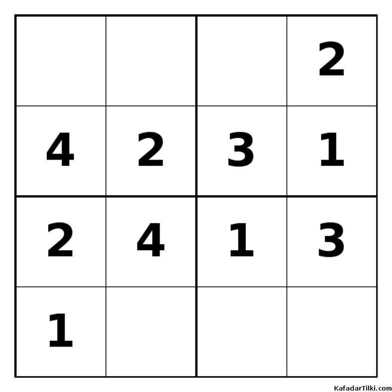 Kolay Mini Sudoku (4x4), Kitap 15 - 9