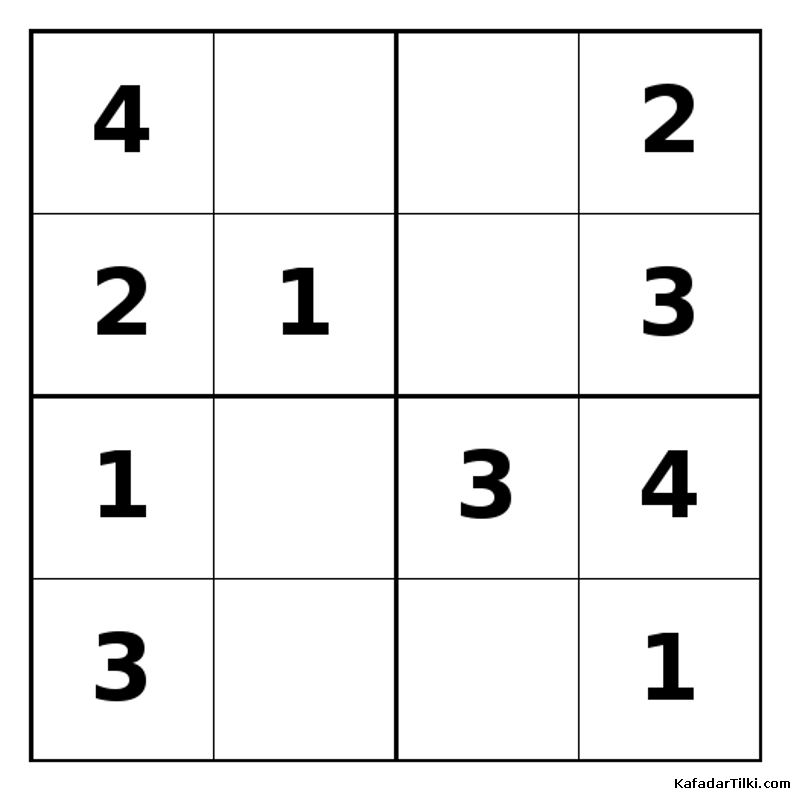 Kolay Mini Sudoku (4x4), Kitap 15 - 10