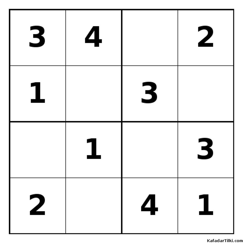 Kolay Mini Sudoku (4x4), Kitap 2 - 2