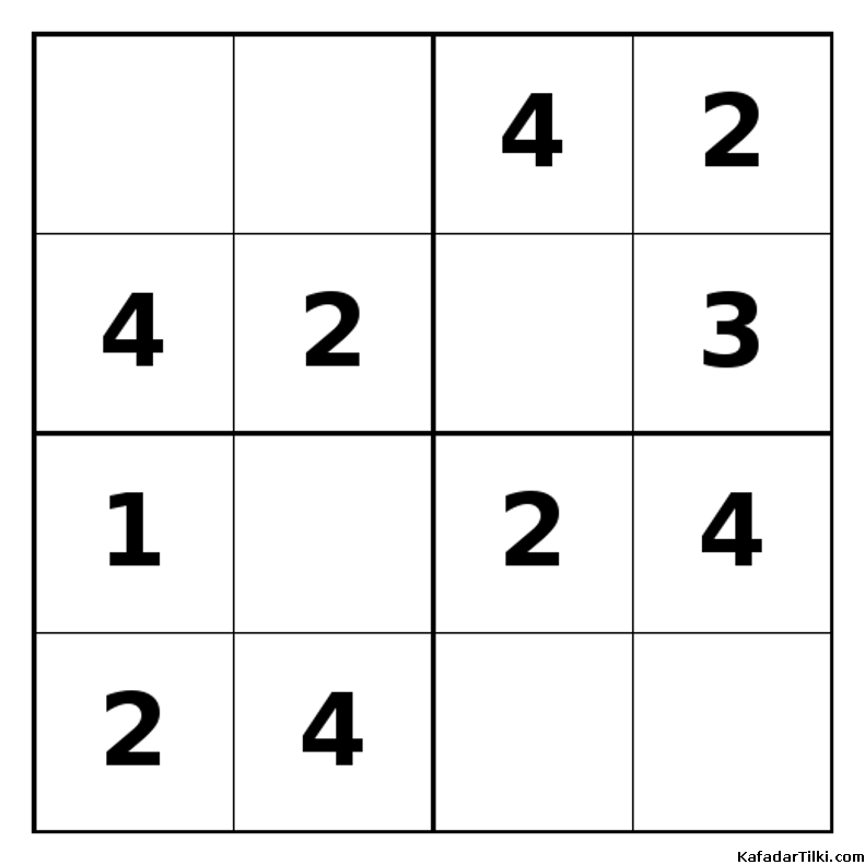 Kolay Mini Sudoku (4x4), Kitap 2 - 4
