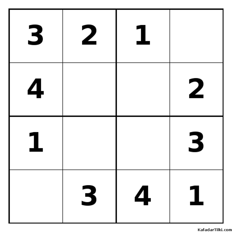 Kolay Mini Sudoku (4x4), Kitap 2 - 5