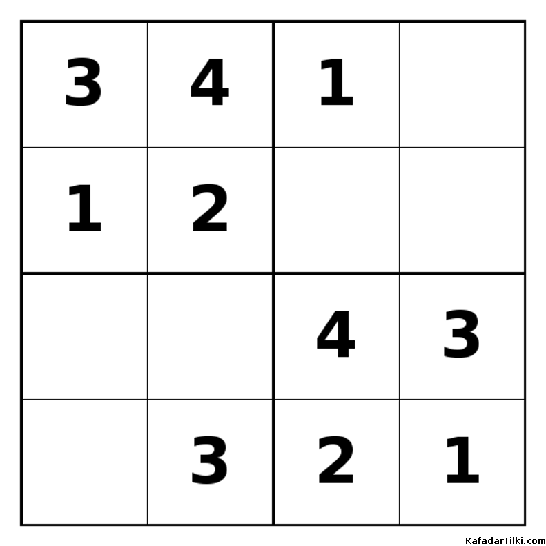 Kolay Mini Sudoku (4x4), Kitap 2 - 6