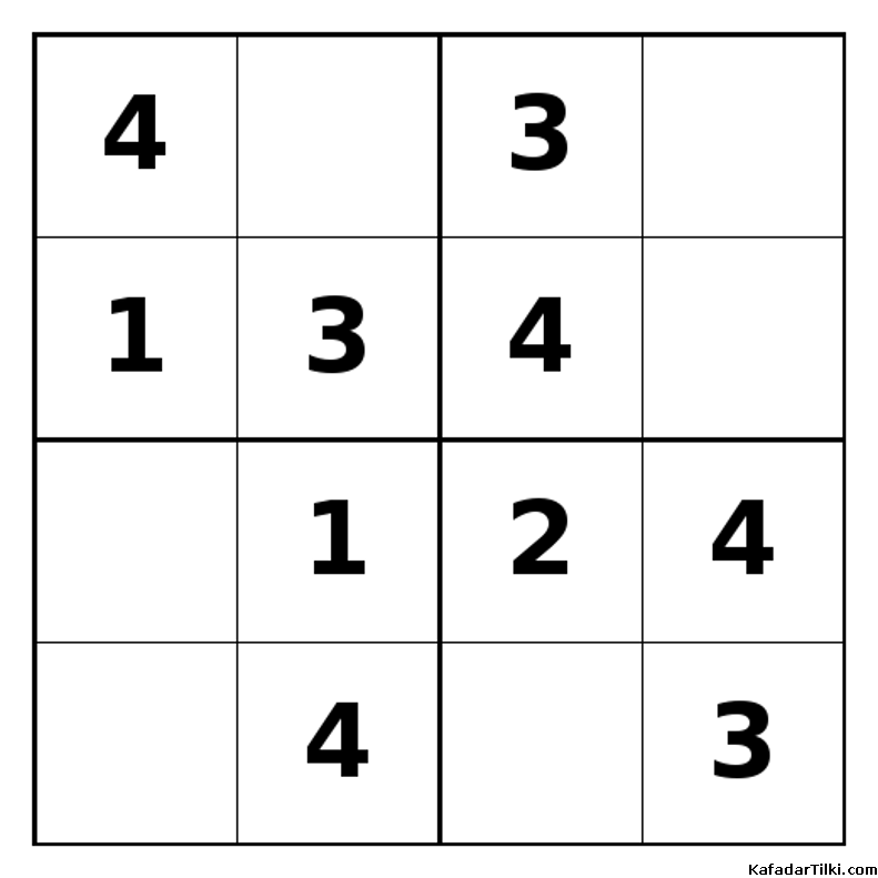 Kolay Mini Sudoku (4x4), Kitap 2 - 7
