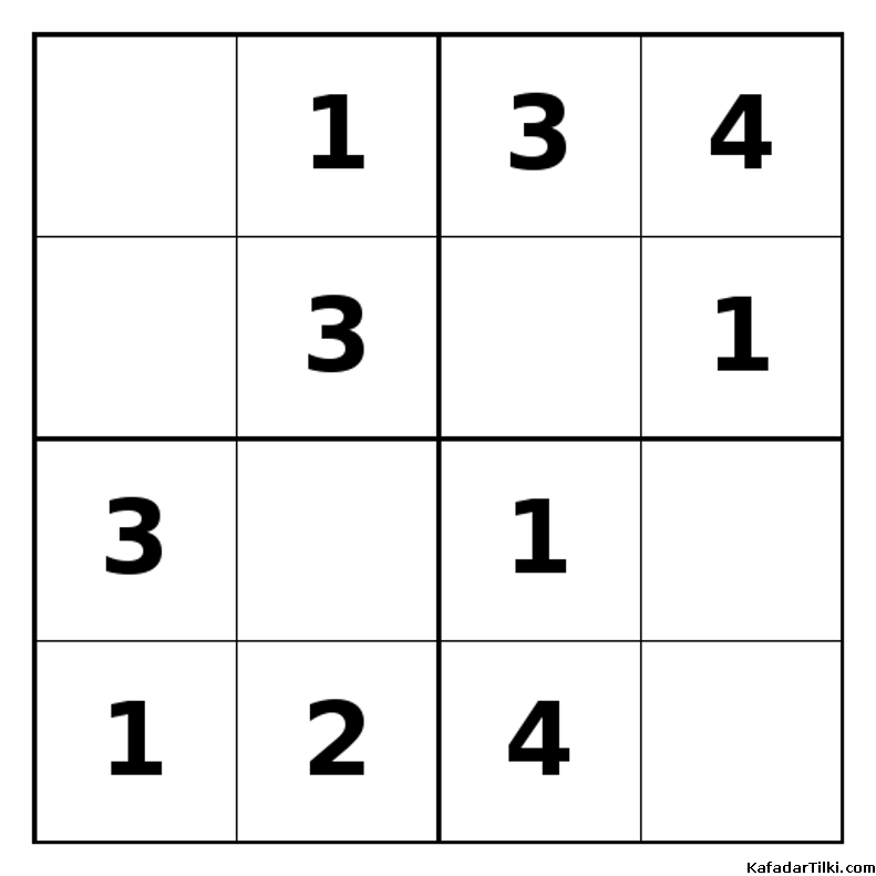 Kolay Mini Sudoku (4x4), Kitap 2 - 9