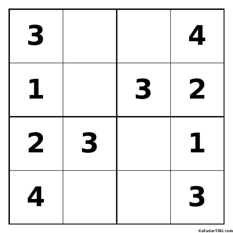 Kolay Mini Sudoku (4x4), Kitap 3 - 2