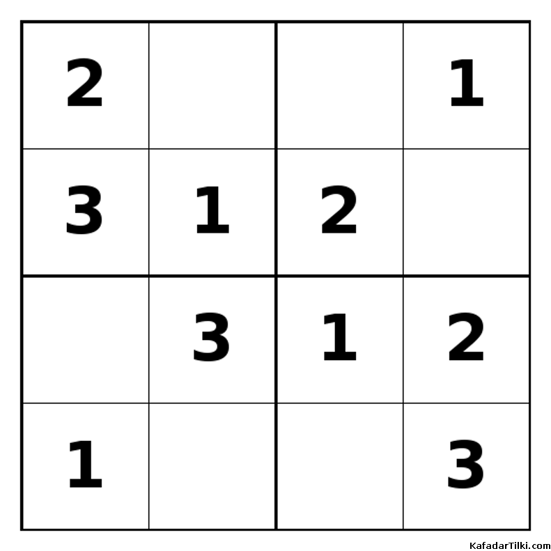 Kolay Mini Sudoku (4x4), Kitap 3 - 8