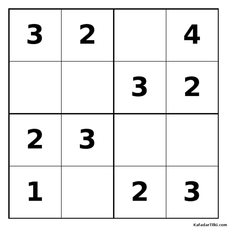 Kolay Mini Sudoku (4x4), Kitap 4 - 1