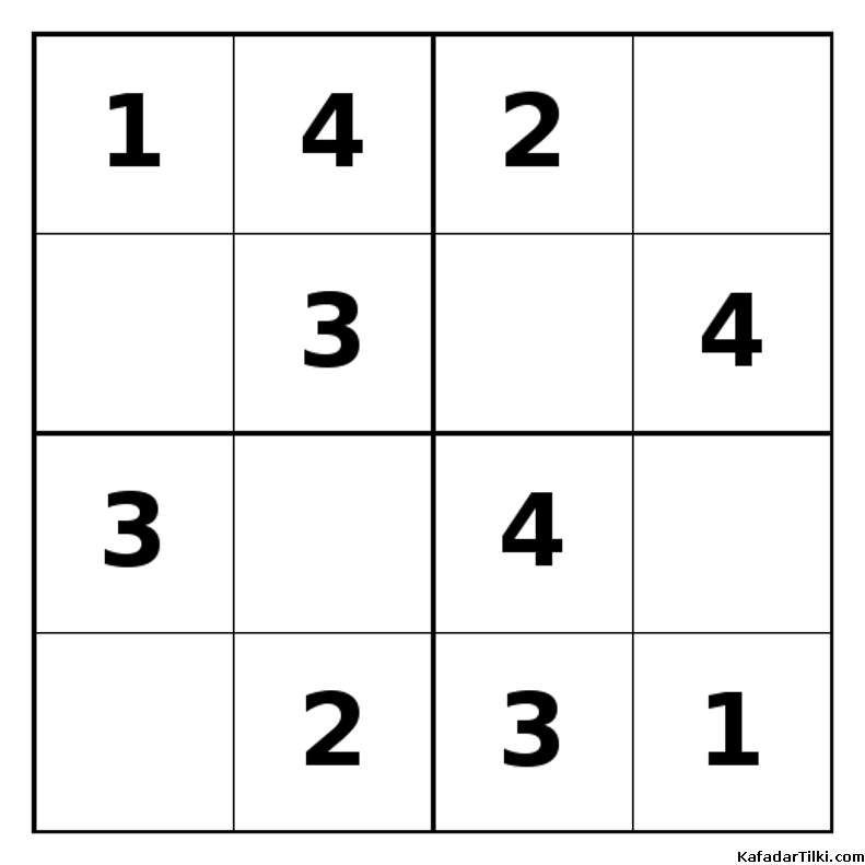 Kolay Mini Sudoku (4x4), Kitap 4 - 2