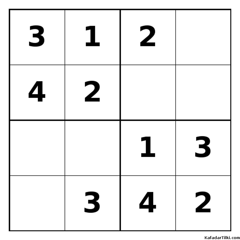 Kolay Mini Sudoku (4x4), Kitap 4 - 3