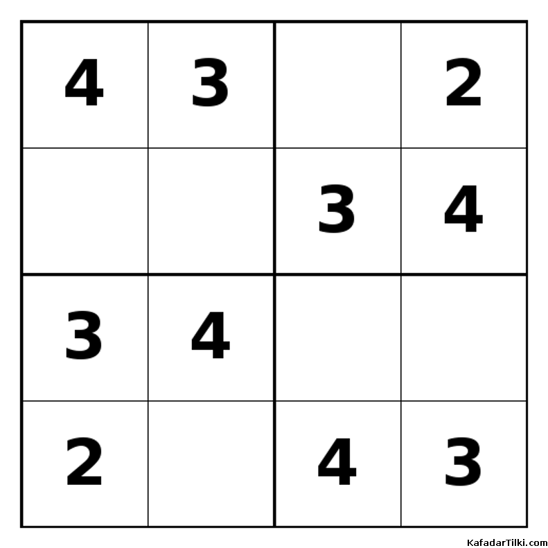Kolay Mini Sudoku (4x4), Kitap 4 - 8