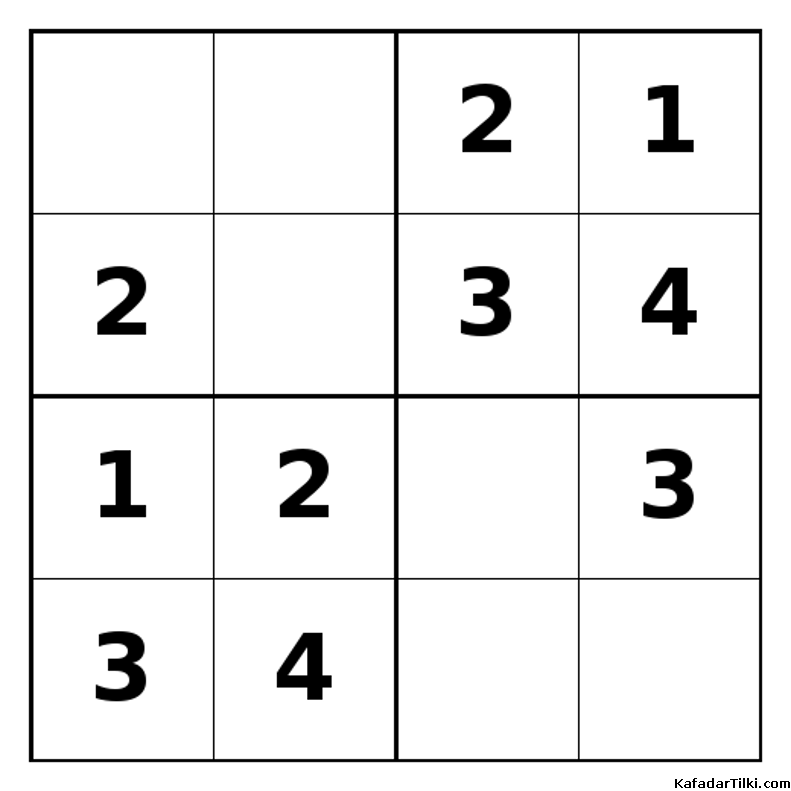 Kolay Mini Sudoku (4x4), Kitap 4 - 9