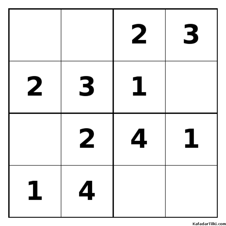 Kolay Mini Sudoku (4x4), Kitap 4 - 10