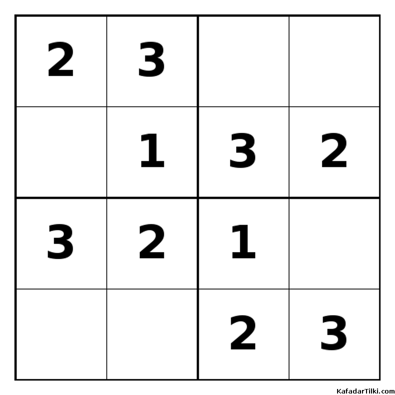 Kolay Mini Sudoku (4x4), Kitap 5 - 7