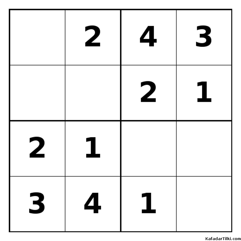 Kolay Mini Sudoku (4x4), Kitap 6 - 2
