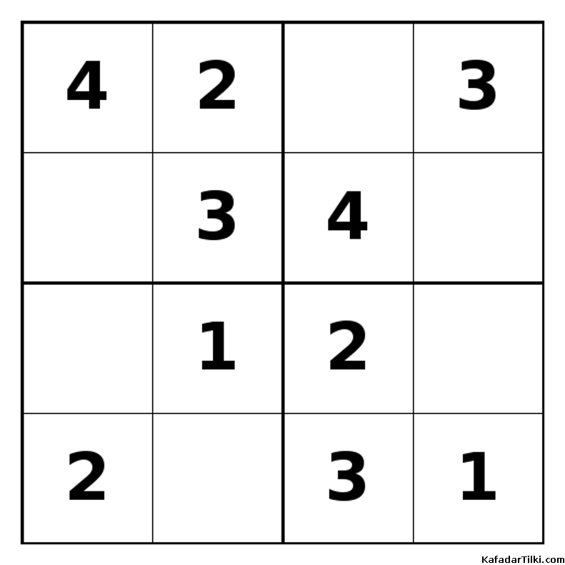 Kolay Mini Sudoku (4x4), Kitap 6 - 3