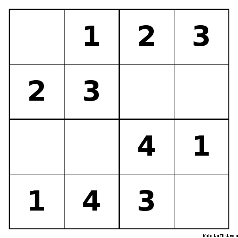 Kolay Mini Sudoku (4x4), Kitap 6 - 6