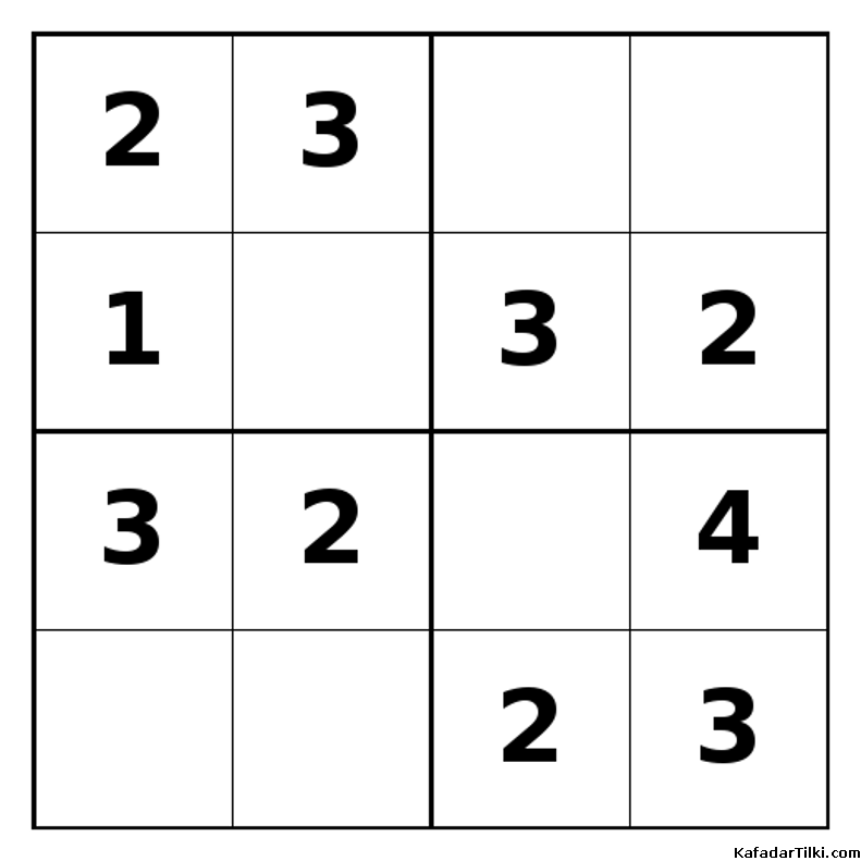 Kolay Mini Sudoku (4x4), Kitap 6 - 8