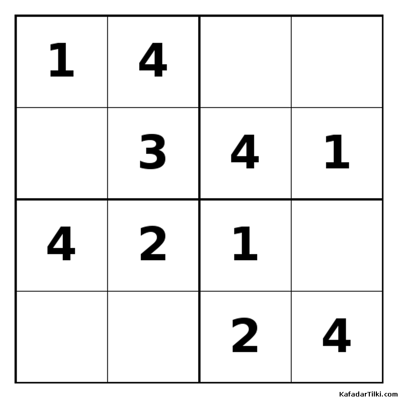 Kolay Mini Sudoku (4x4), Kitap 7 - 3
