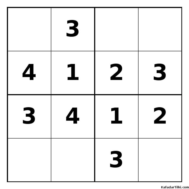 Kolay Mini Sudoku (4x4), Kitap 7 - 4